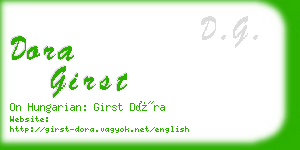 dora girst business card